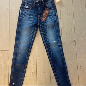 Moussy Vintage Checotah Jeans Dark Blue Sz 23 Brand New w/ tags